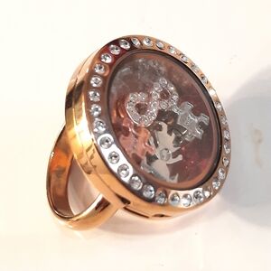 Stainless Still Ring Rozgold